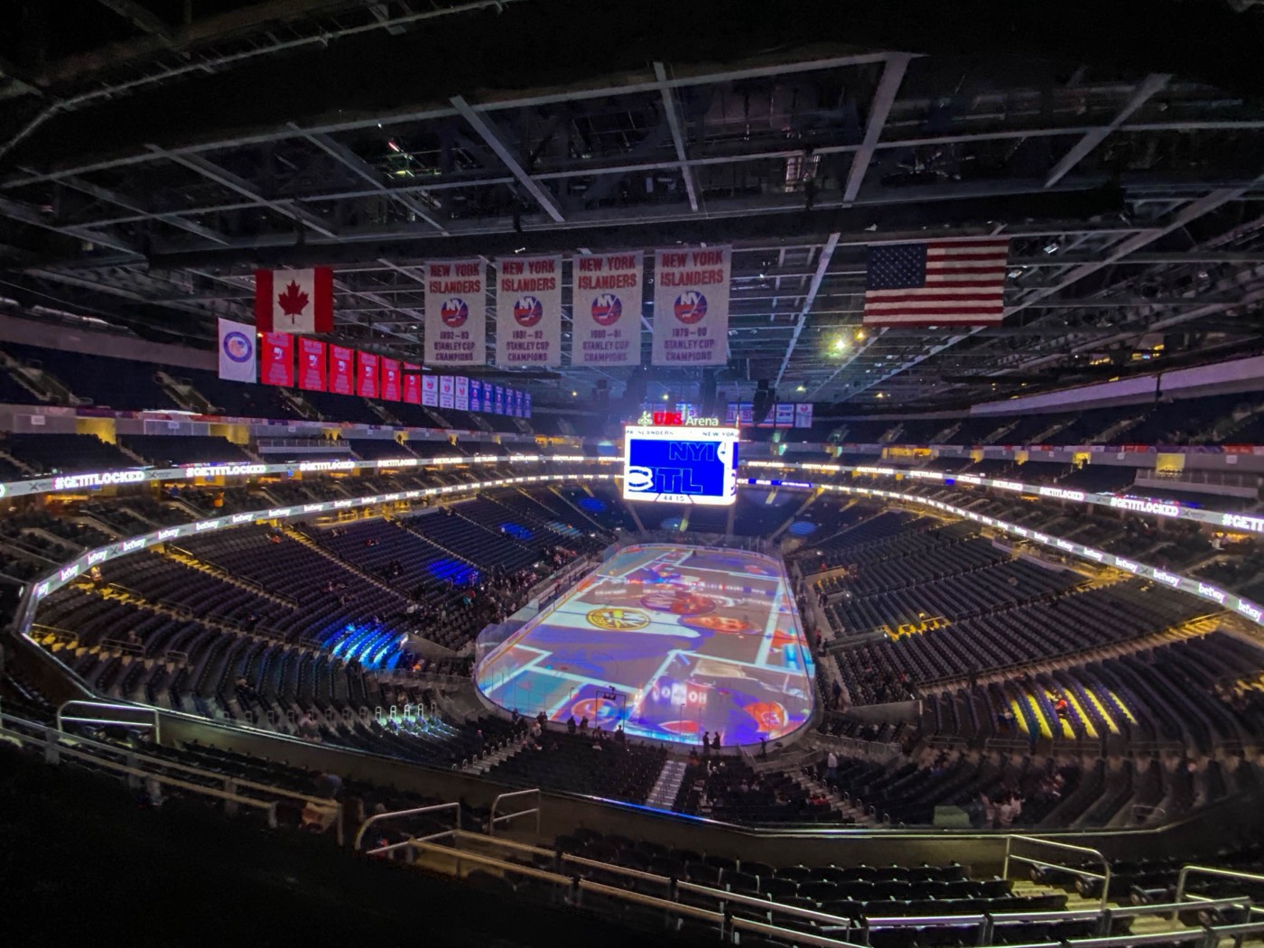 UBS Arena bowl on game night